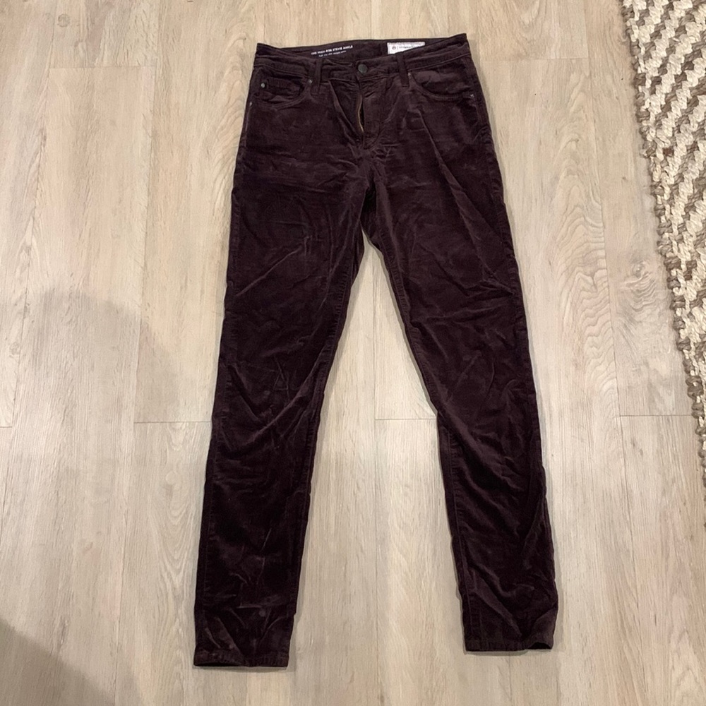 Anthropologie | AG Purple Velvet Jeans